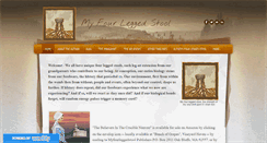 Desktop Screenshot of myfourleggedstool.com